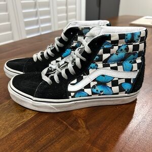 Vans Hightop Butterfly Mens size 6.5 Women’s 8.0 Sneakers